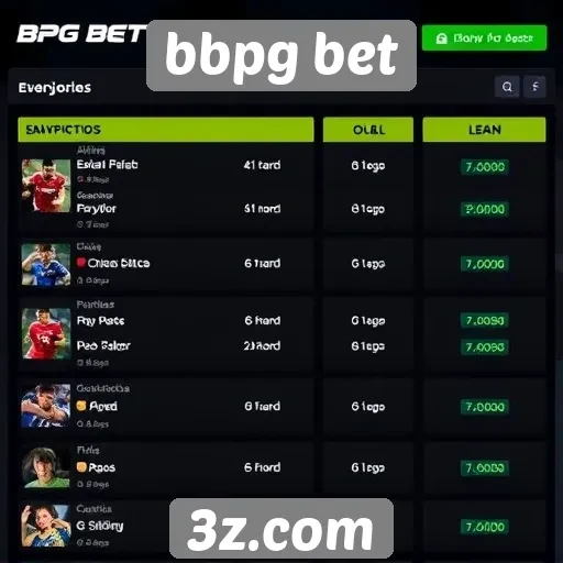 Apostas esportivas e suas categorias no bbpg bet